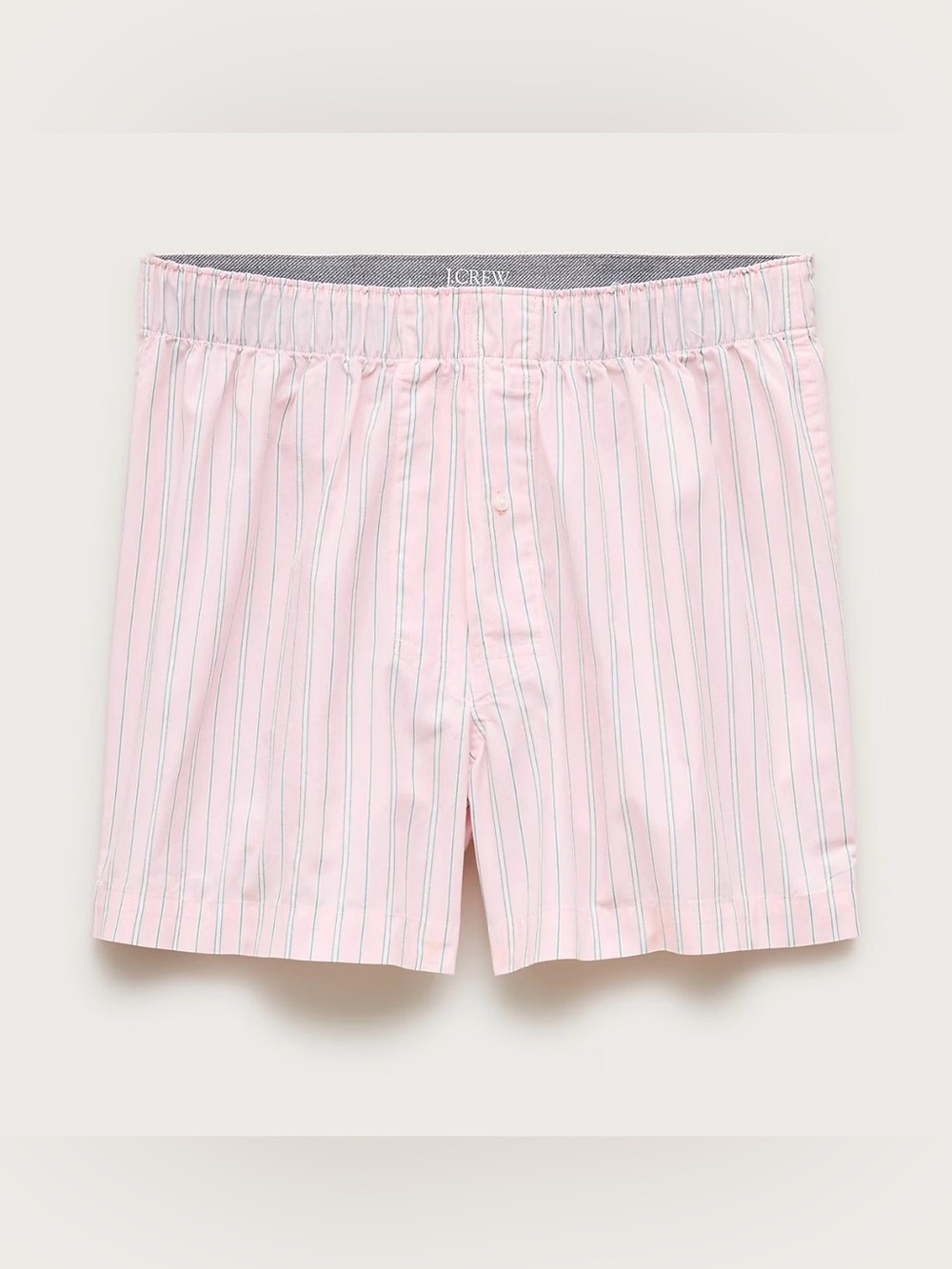 NWT J. Crew Men's Pink Stripe Cotton Boxer Shorts - S